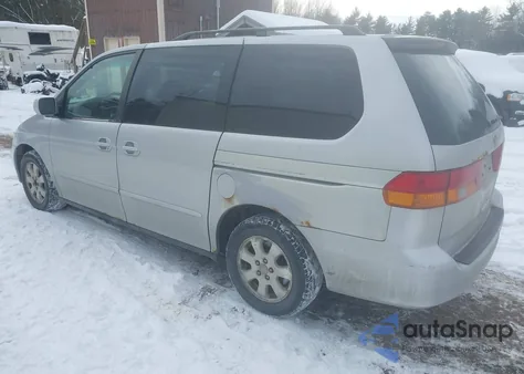 2002 Honda Odyssey Ex из США, поврежденный, VIN 2HKRL18672H501857